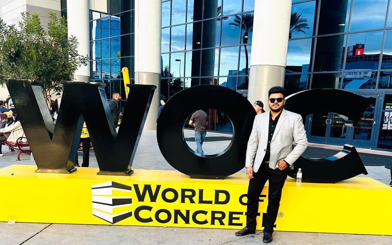 Harsh R. Patel at World of Concrete 2024 in Las Vegas