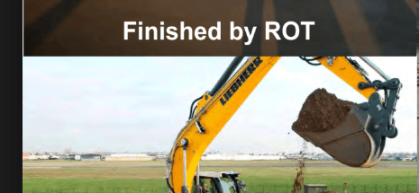 Earth work and road construction at industrial park