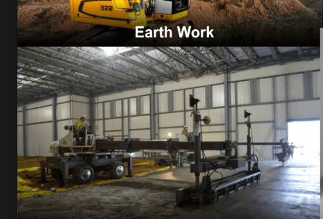Wide-bay laser screed pour at logistics warehouse